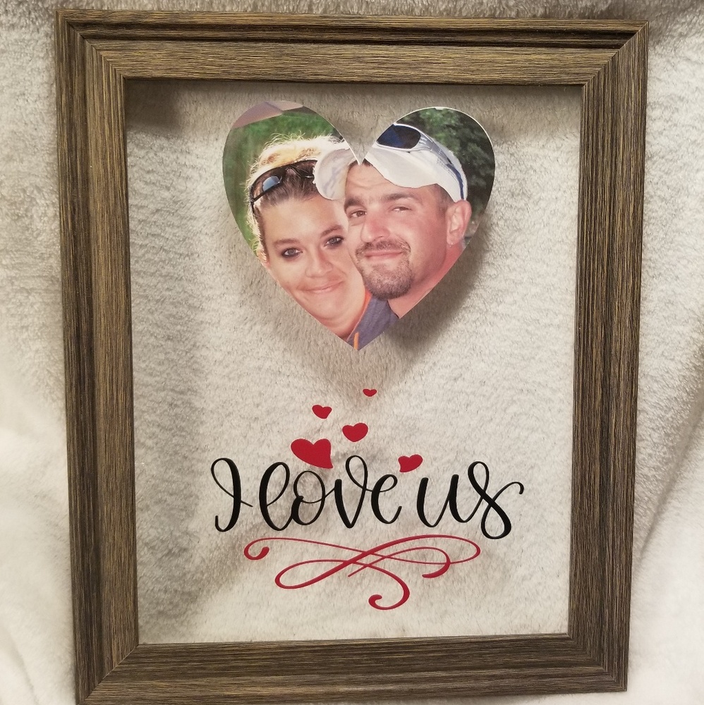 Personalized backless photo frame